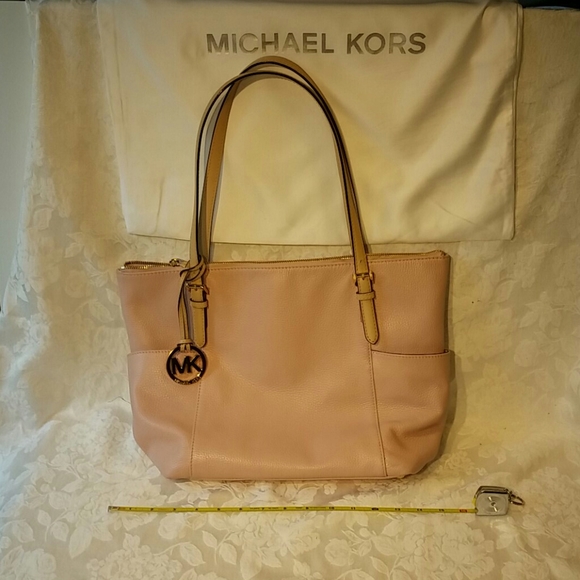 Michael Kors Shoulder Tote Bag Pink Pebble - Picture 8 of 8